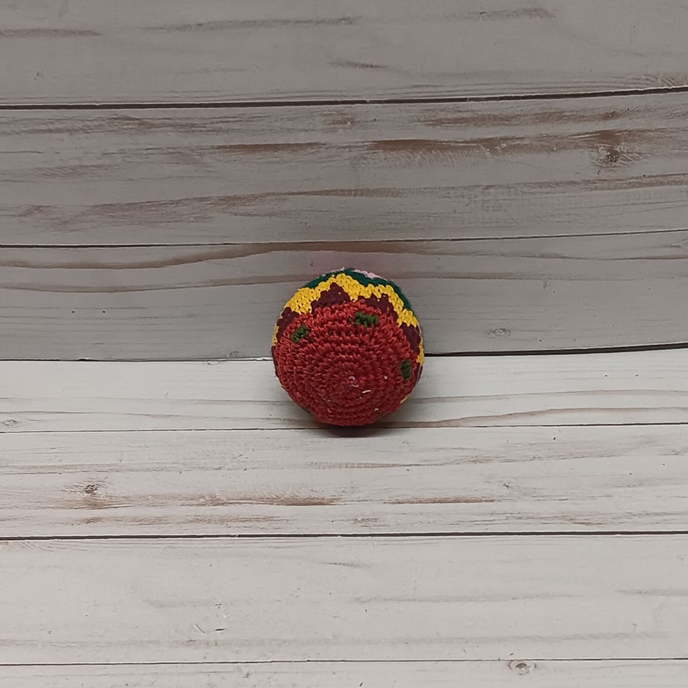 Hacky Sack Footbag Hacky Zig Zag Stripe Pattern Woven Pellet Filled