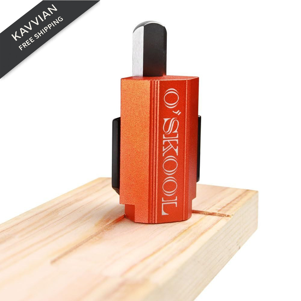 O'SKOOL Corner Chisel, Square Mortise Chisel for cabinet 1.2" x 0.4" x 2.8"