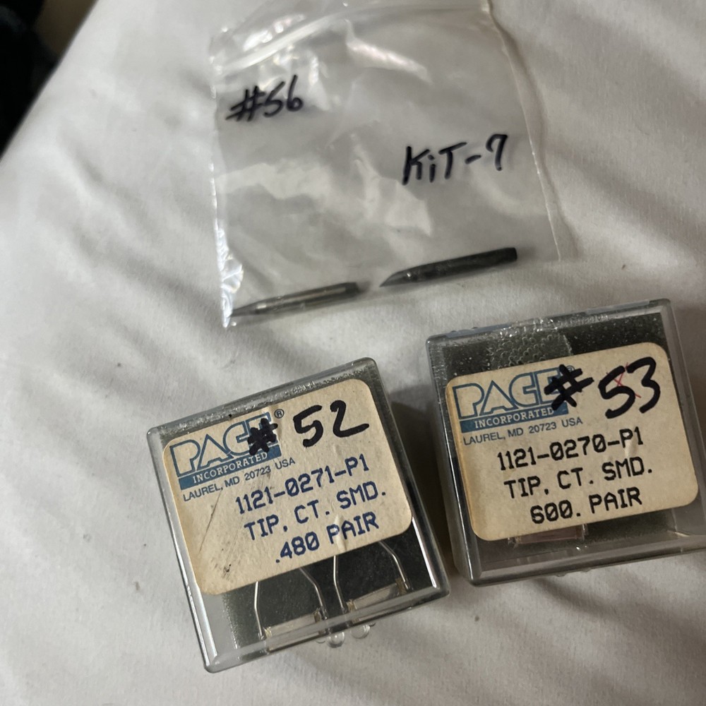 Pace Soldering Tips Bundle. Everything in pictures