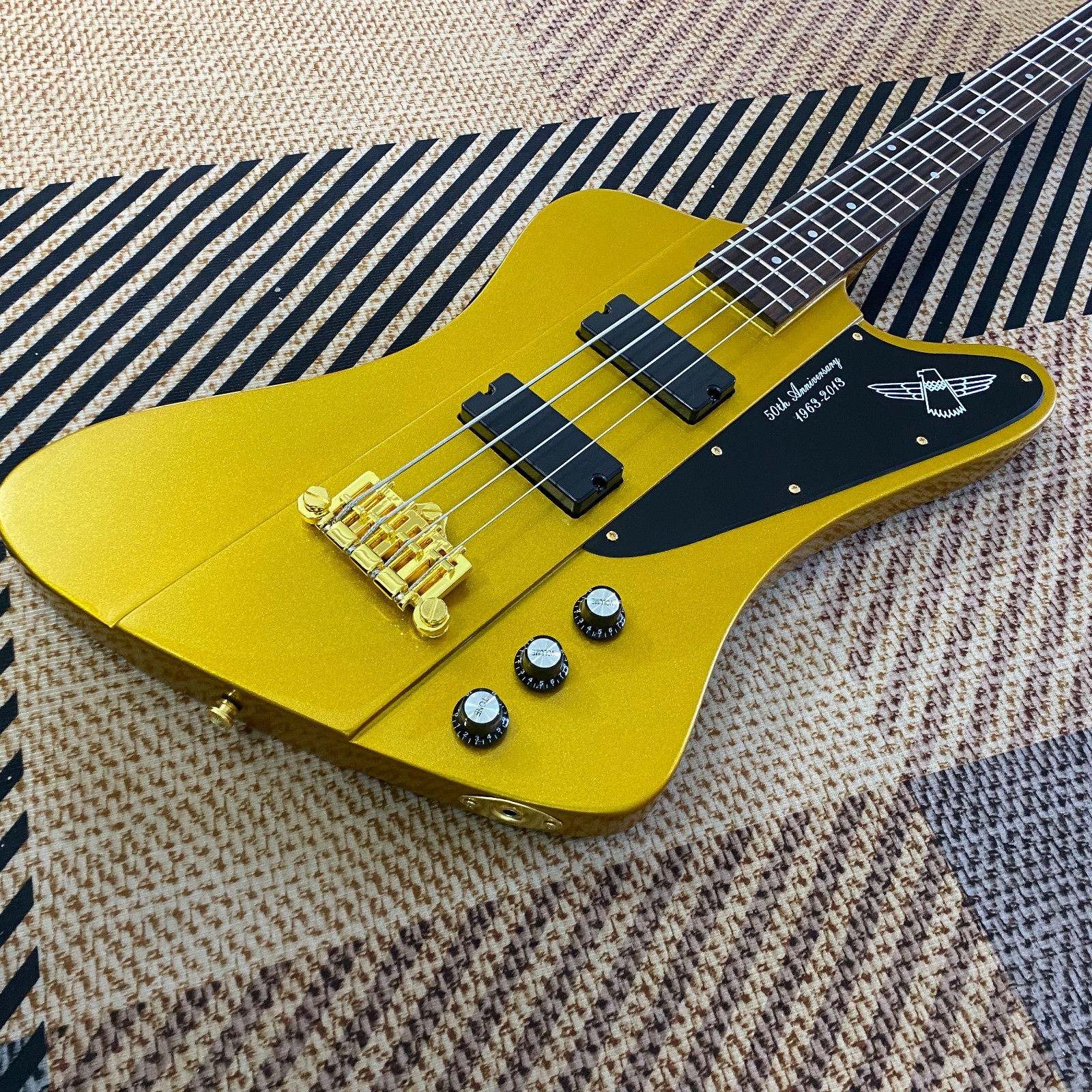 Bass Guitar Gold Mahogany Body 4String New Product