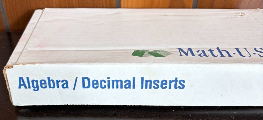 Math U See Manipulatives Algebra Decimal Insert Kit Integer Block Homeschool EUC