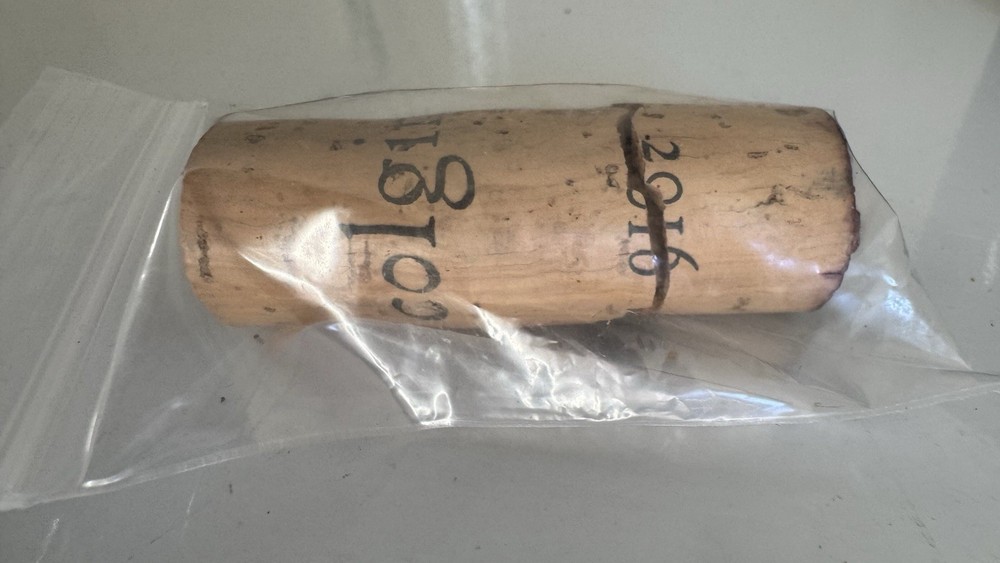 Empty Wine Bottle w Broken Cork Colgin 2016