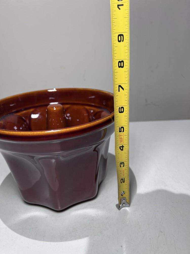 Vintage Williams Sonoma Ceramic Monkey Bread Mold Brown