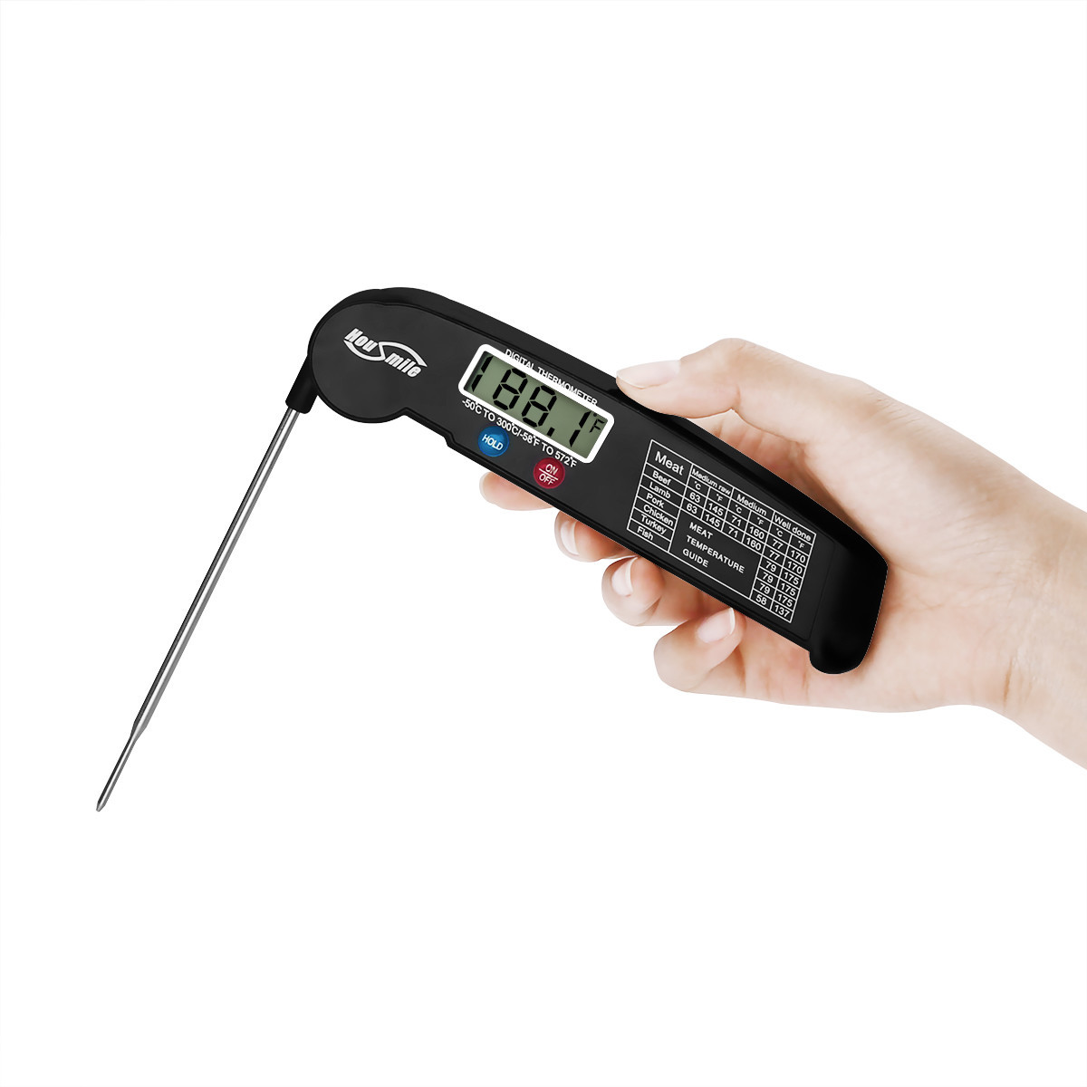 Instant Read Digital Meat Thermometer BBQ Grill Smoker For Kitchen Food Cooking