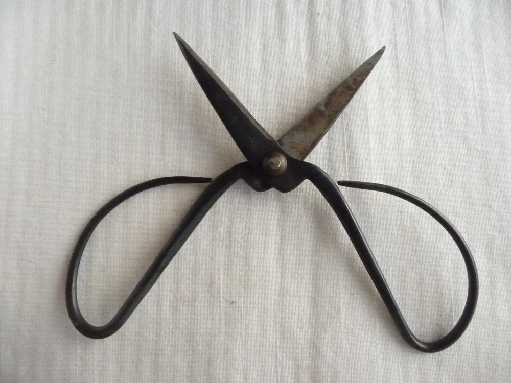 Vintage Forged Signed Bonsai Scissors