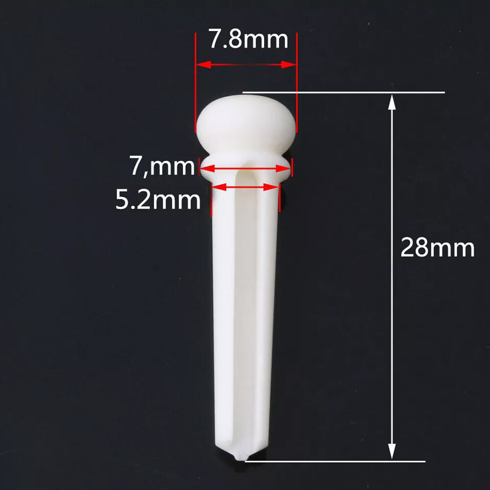 1 Set Cattle Bone Guitar Saddle Nut Pins String Peg Acoustic Bridge Luthier