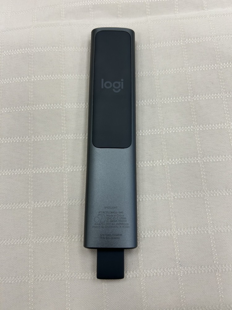 Logitech Spotlight Presentation Remote - Universal Presentation Clicker Grey