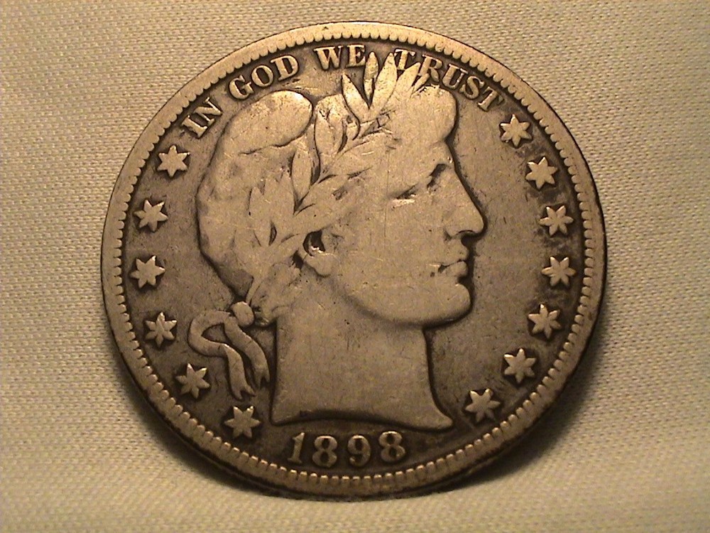 1898-O Silver Barber Half Dollar