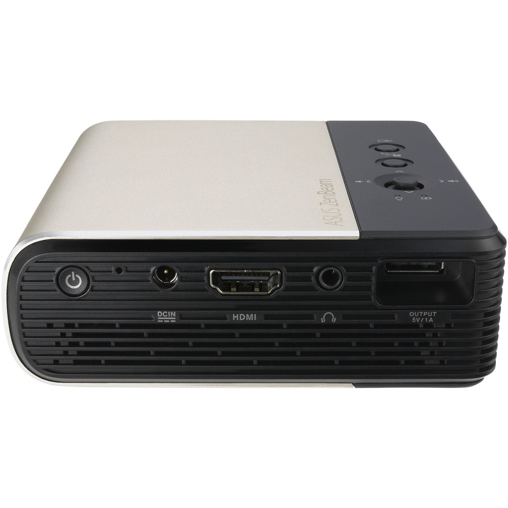Asus ZenBeam E2 DLP Projector - 16:9 - Ceiling Mountable - Black, Gold