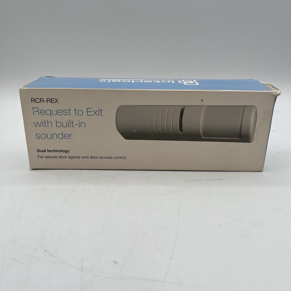 NEW!! Interlogix GE Security Request to Exit Sounder Dual Technology - RCR-REX-W