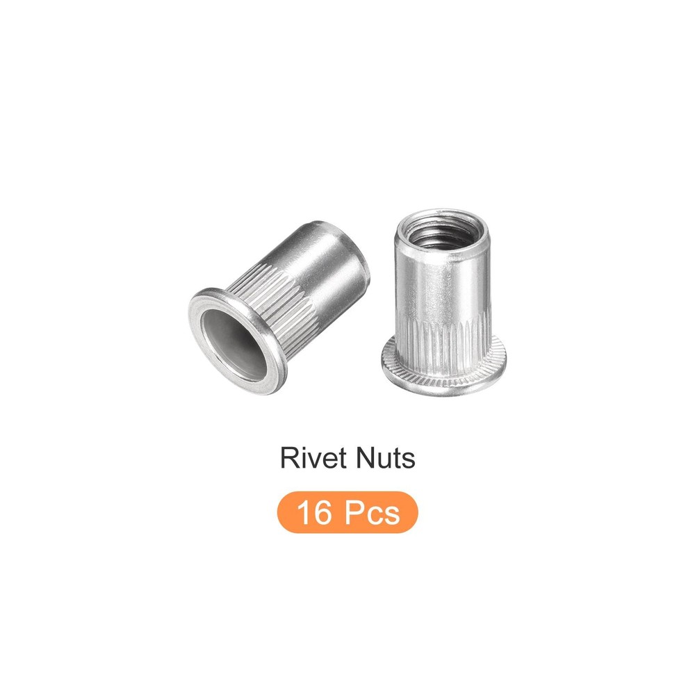 Rivet Nuts (M10) 16Pcs, Stainless Steel Threaded Insert Nuts