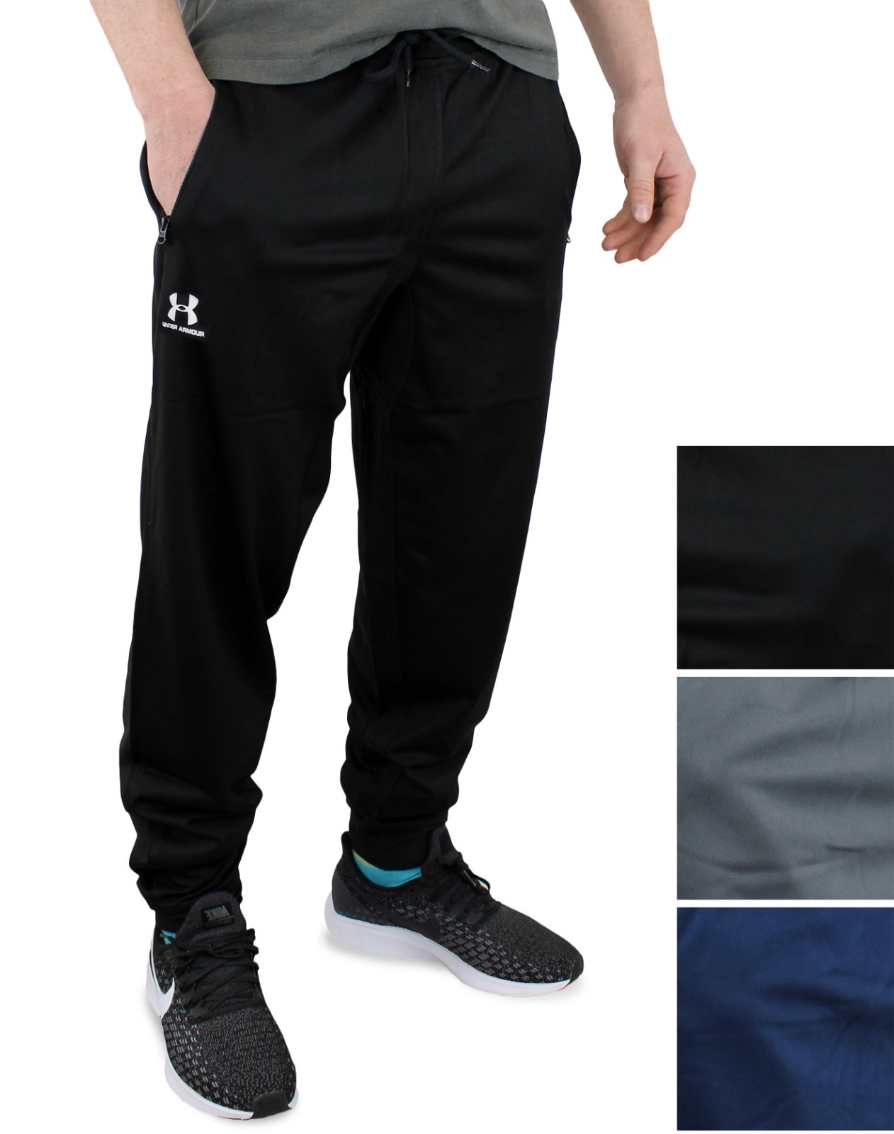 Under Armour Joggers Pants, Mens Tricot Loose Fit Tapered Leg Lined Sweatpants