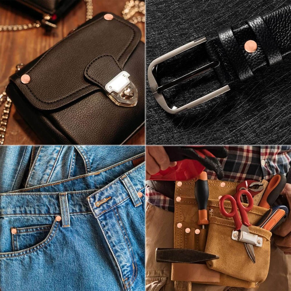 77set/pack No-pattern 2-size #9 Copper Rivets For Home DIY Leather Working