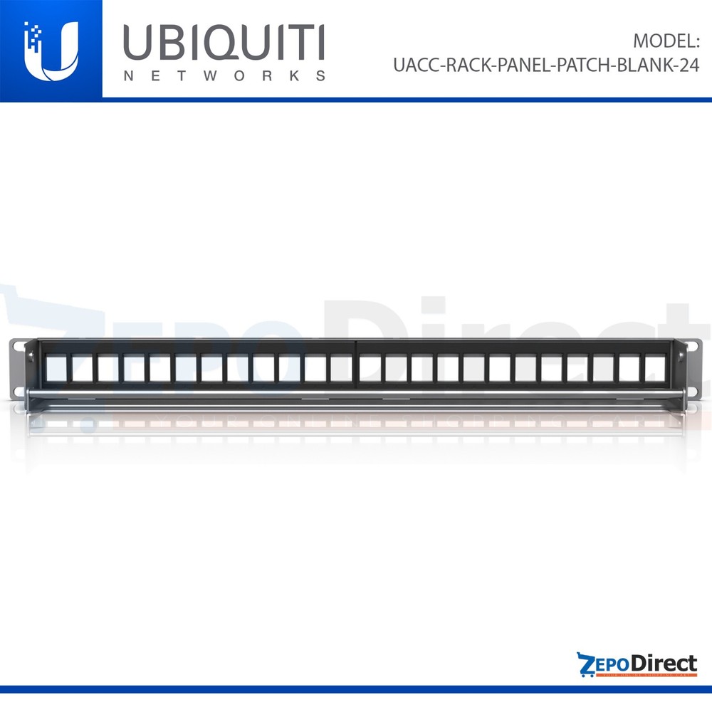 Ubiquiti Unifi Rack Mount Blank Patch Panel 24-Port UACC-RACK-PANEL-PATCH