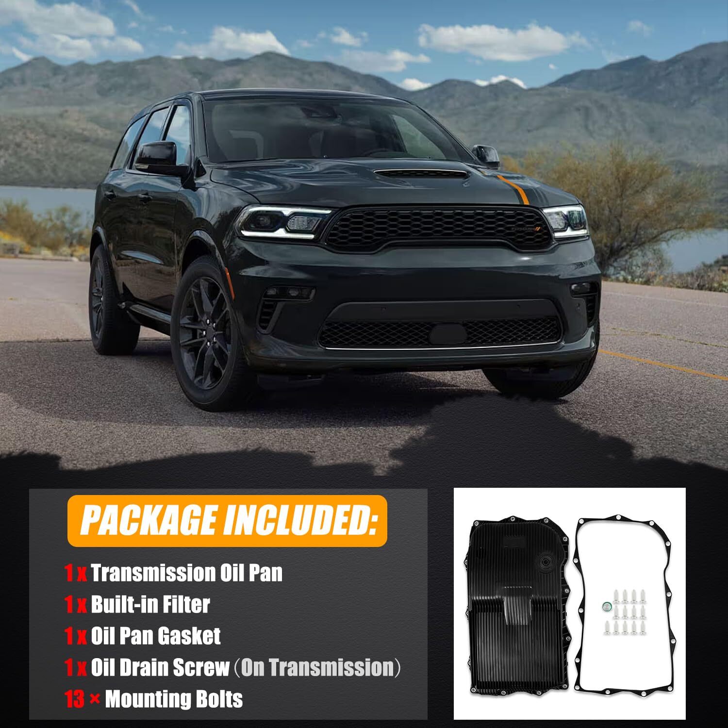 New Auto Transmission Oil Pan w/Gasket For Jeep Grand Cherokee 2014-2021 8 Speed