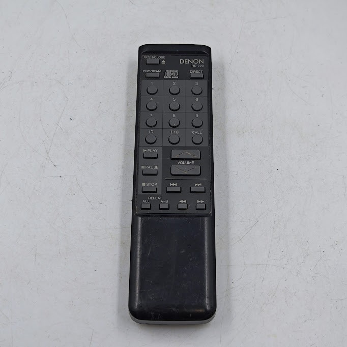 Denon RC-220 Remote Control - Missing Battery Cover, Used