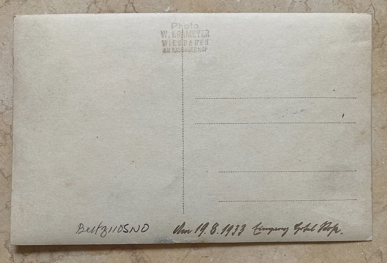 RARE ! WW2 GERMAN NATIONAL SOCIALIST DONATION PREMIUM AUG.19,1933 PHOTO POSTCARD