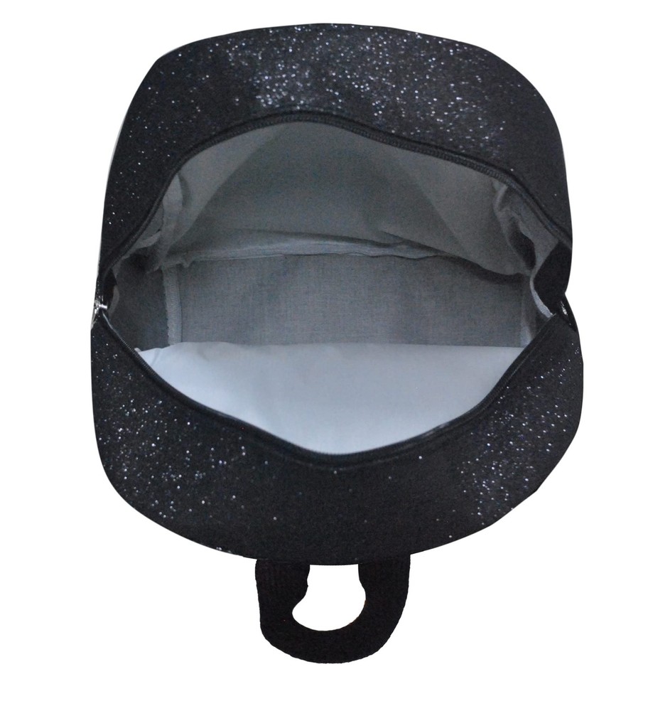 NGIL Canvas School Backpack (Glitter-Black) Glitter-black
