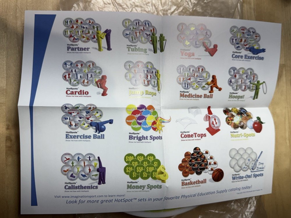 HotSpots Core Exercise Set Circuit Station 12 Discs