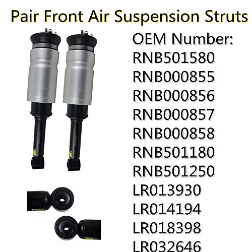 Pair Front Air Suspension Struts RNB501250 Replacement for Range 2x Front Strut