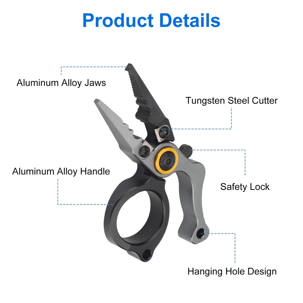 Multi-Functional Mini Fishing Pliers Scissors Line Cutter Hook Remover Tool