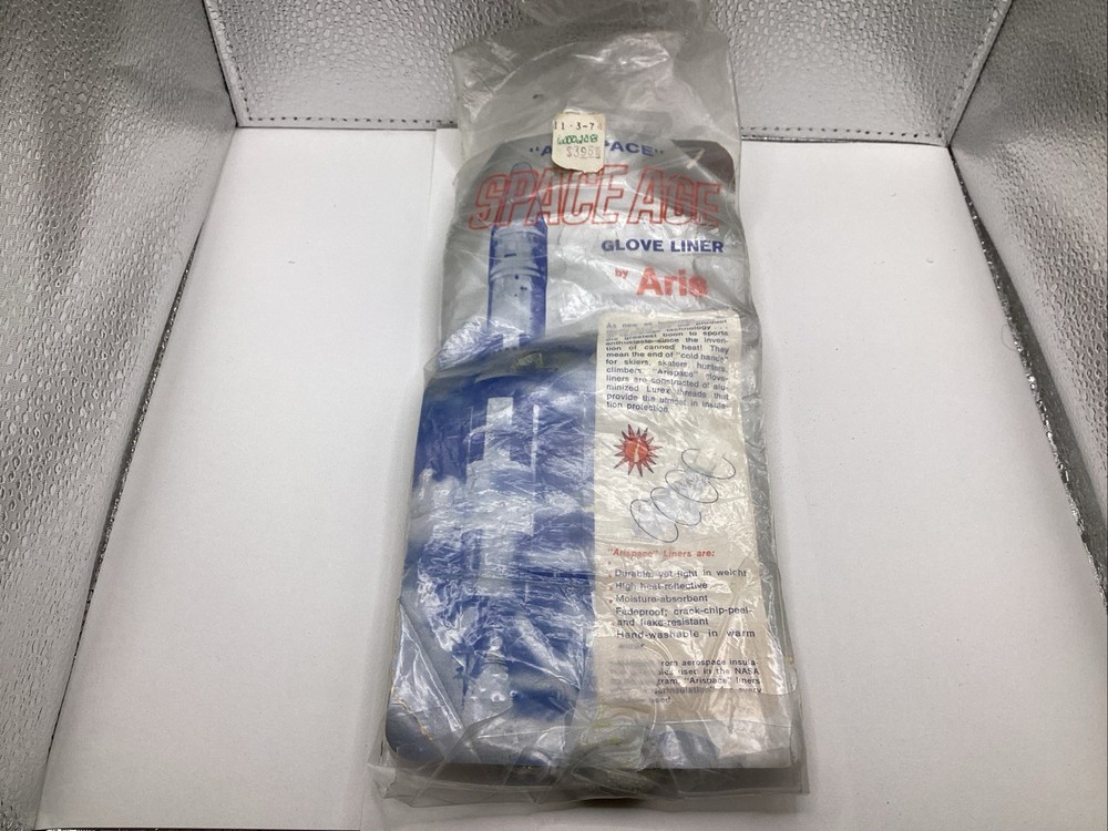 ARISPACE Space Age Glove Liners By Aris NASA APOLLO PROGRAM