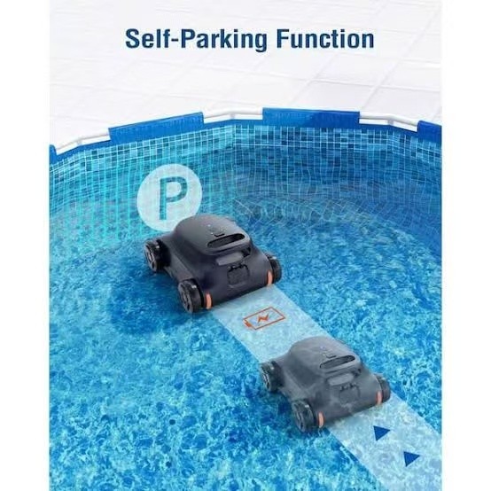 Pool Vacuum for Above Ground Pool, 180 Mins Runtime Cordless Robotic Pool Cleane