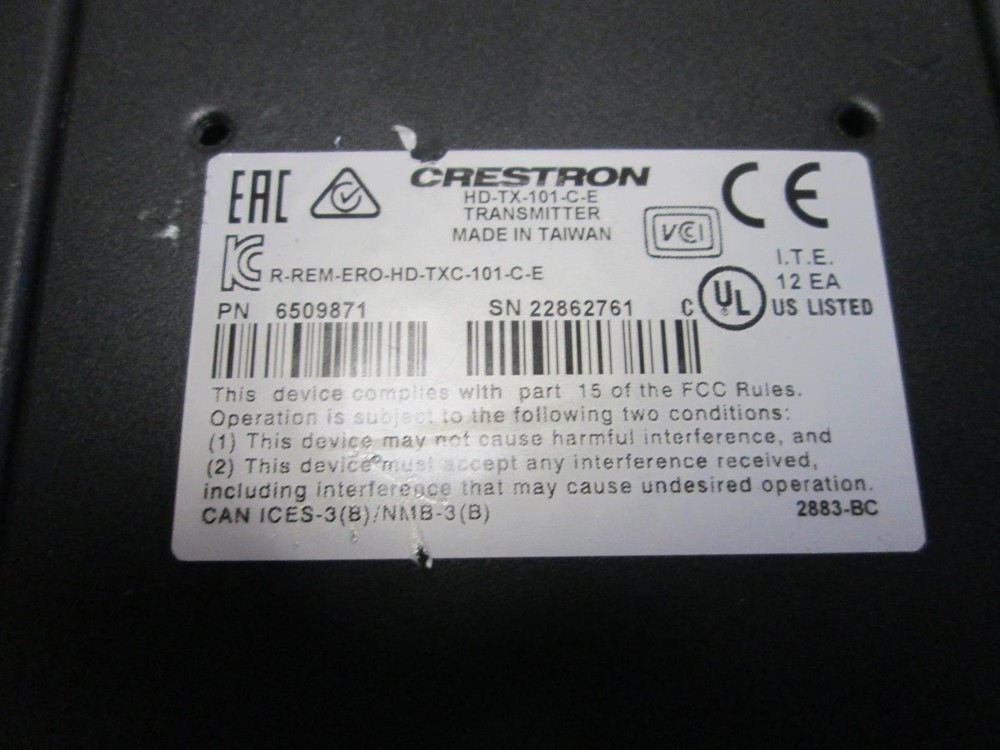 CRESTRON HD-RX-101-C-E CATEGORY CABLE TRANSMITTER