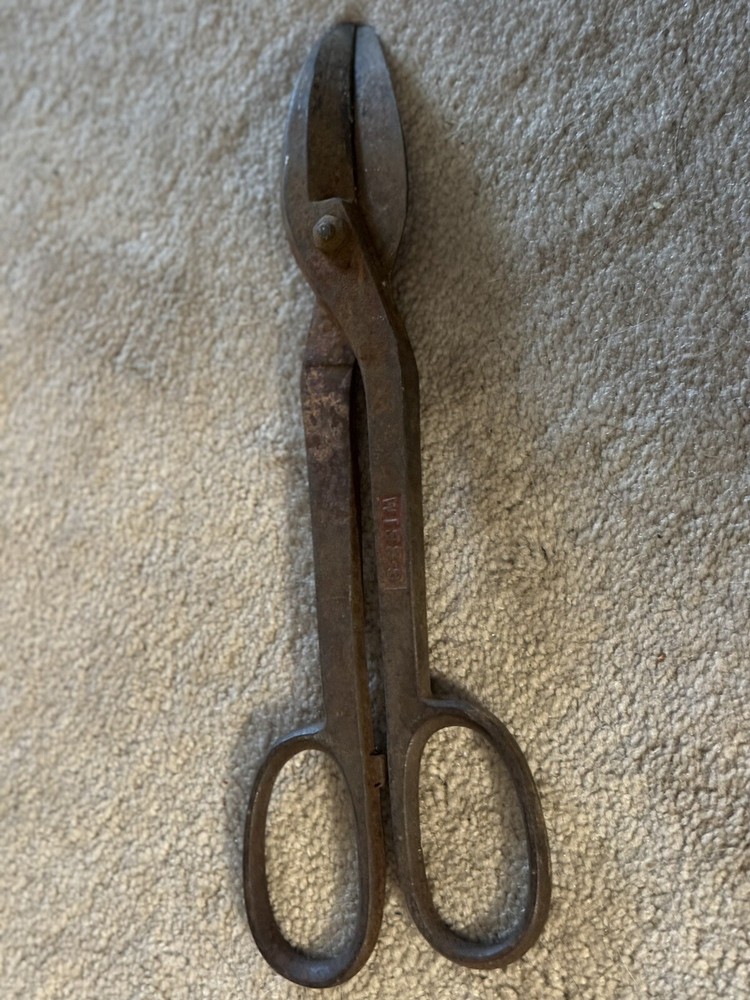 Vtg Wiss-9 Tin Snip Shears 13"