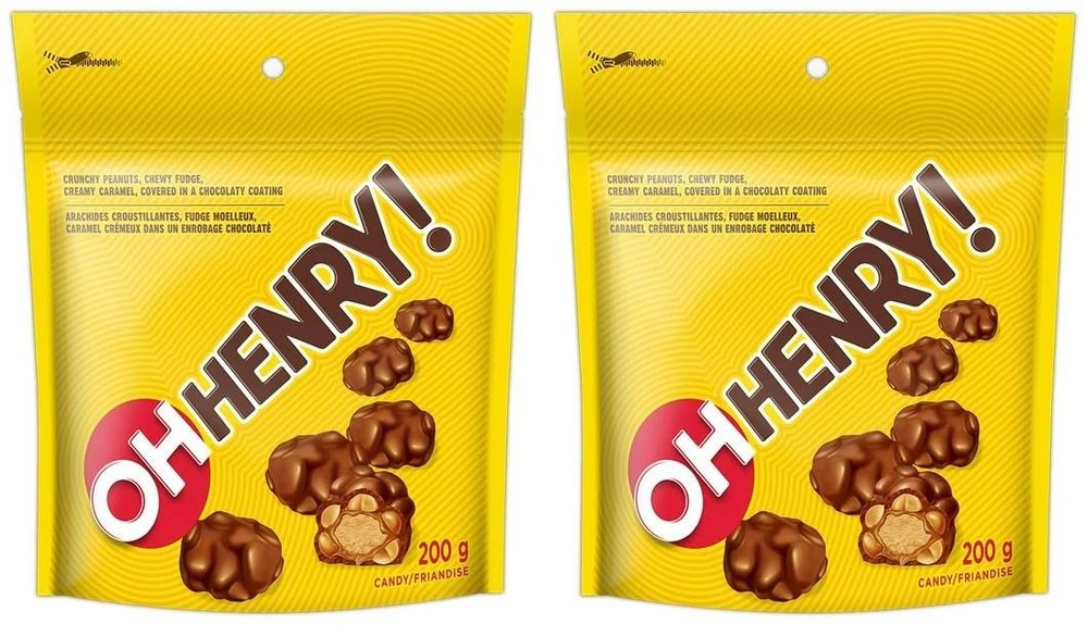 Oh Henry! Chocolate Mini Bites Pouch, 200g (2 Pack)