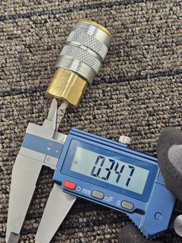 Dixon 0.35" NPT Brass Quick Coupling, Socket Connector