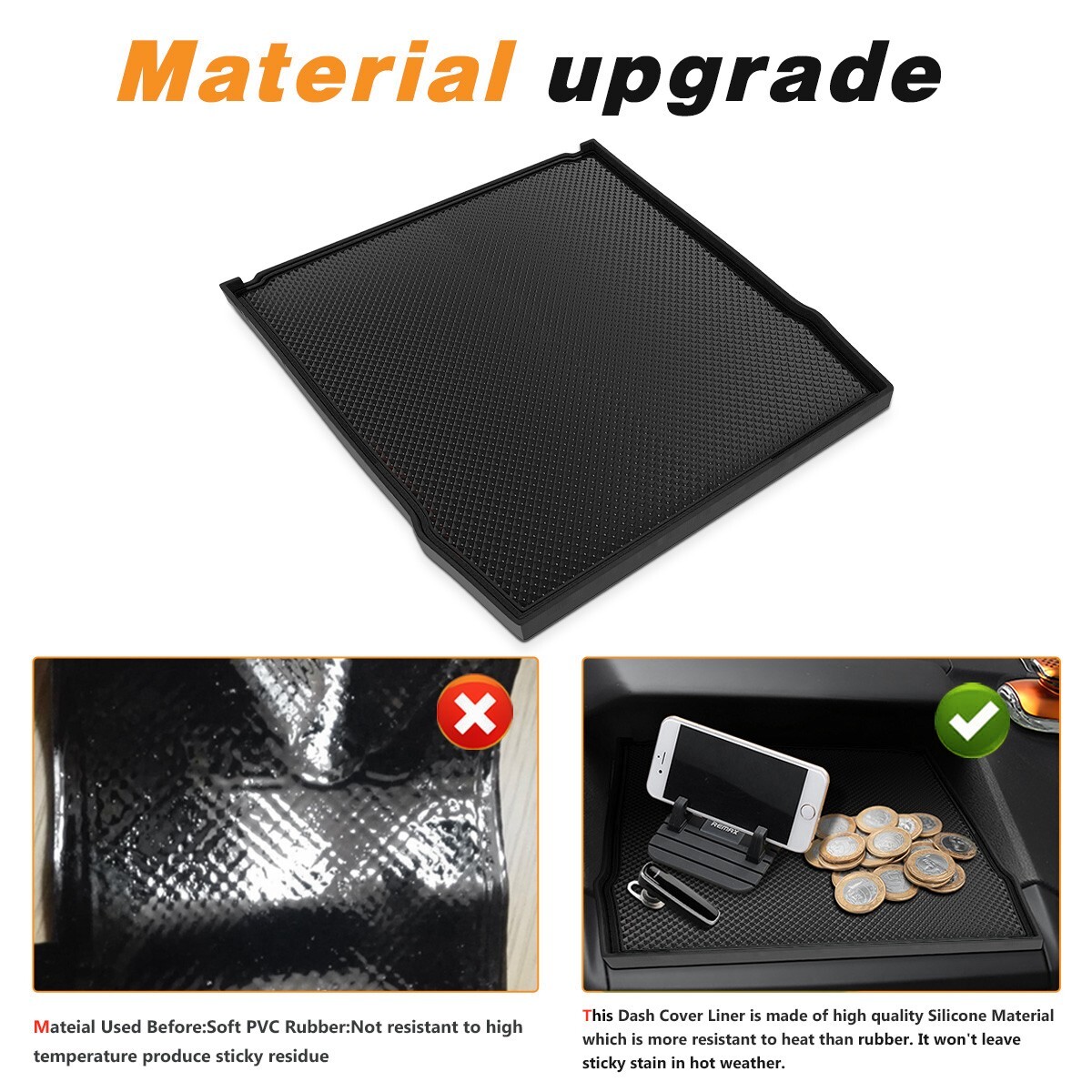 Dashboard Mat for Subaru Forester Crosstrek Impreza 2019-2023 Dash Accessories