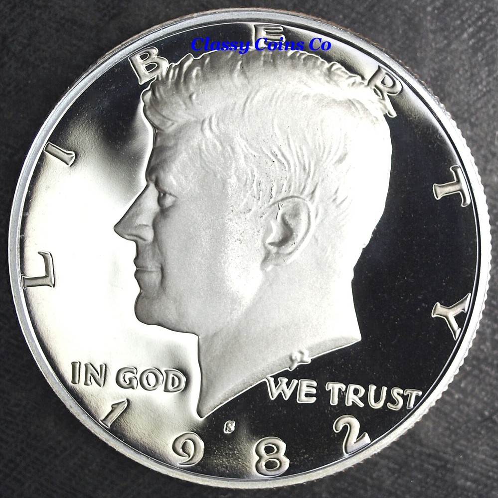 1982 S Gem Proof Clad Kennedy Half Dollar ☆☆ Great Set Filler ☆☆