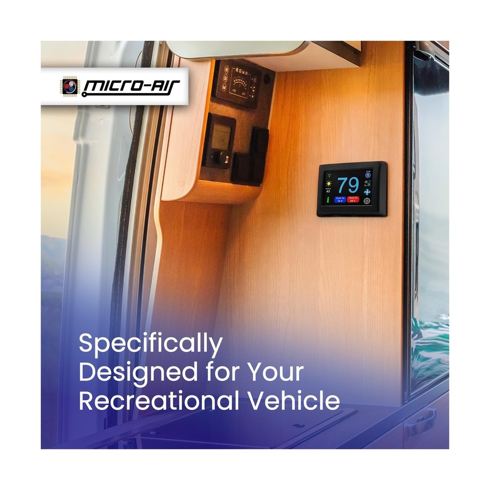 MICRO-AIR EasyTouch Digital RV Thermostat Replacement - Programmable and Reli...