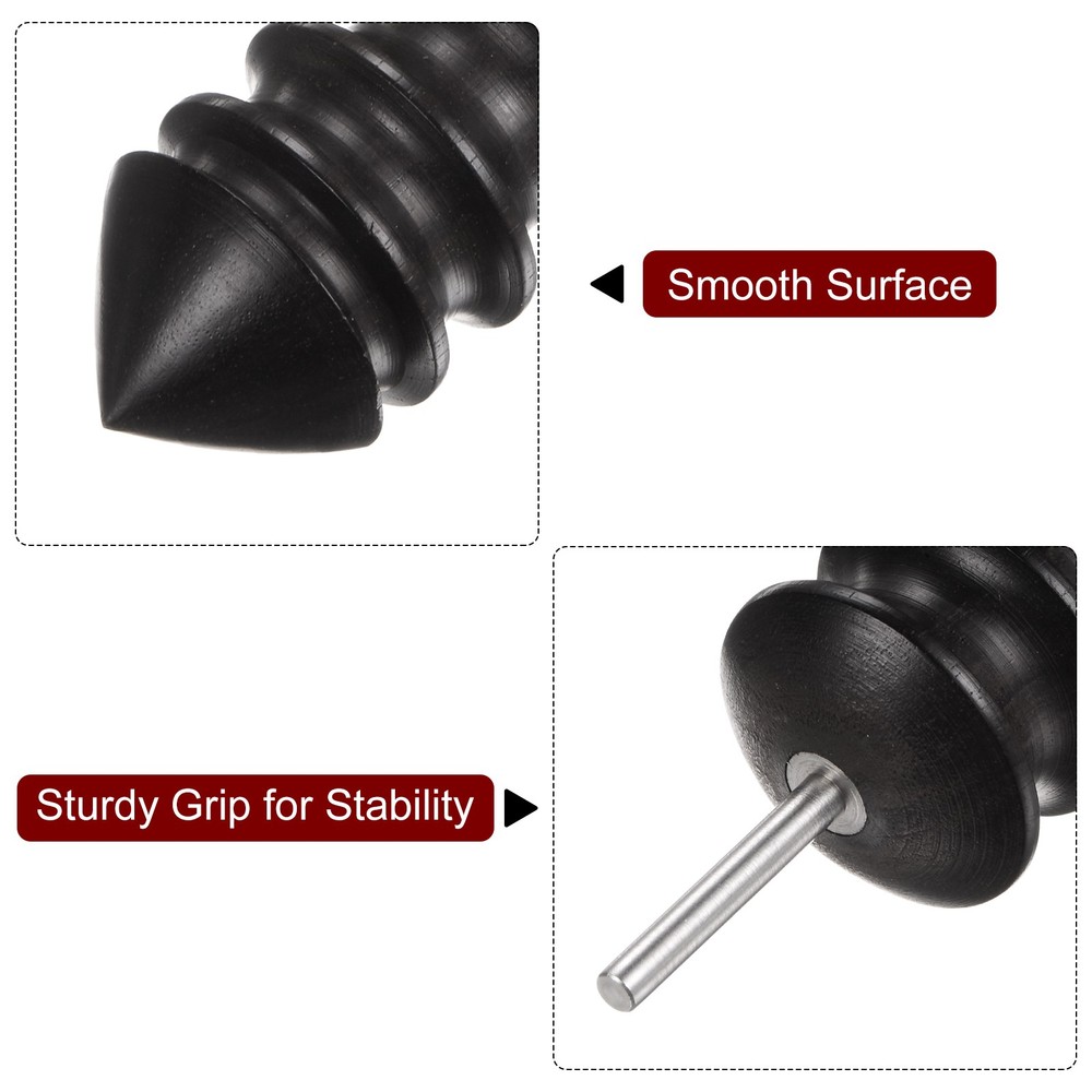 Leather Burnisher Bits 2 Type Leather Burnishing Pointed Tip for Leather Craft