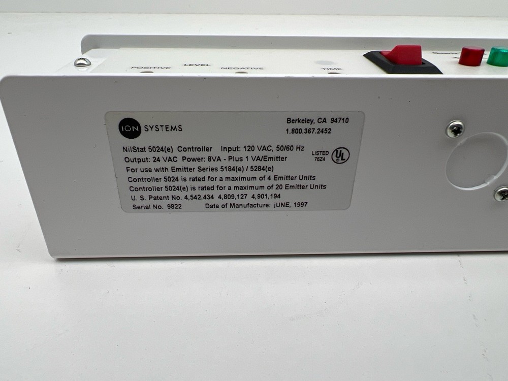 Ion Systems NilStat 5024 Static Control Ionizer Controller, 4-Channel, 115V