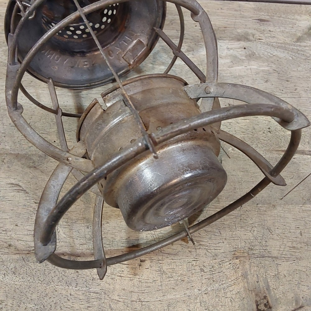 Dietz 39 Steel Clad Lantern - Frame and Ventilator - Surface Rust inside