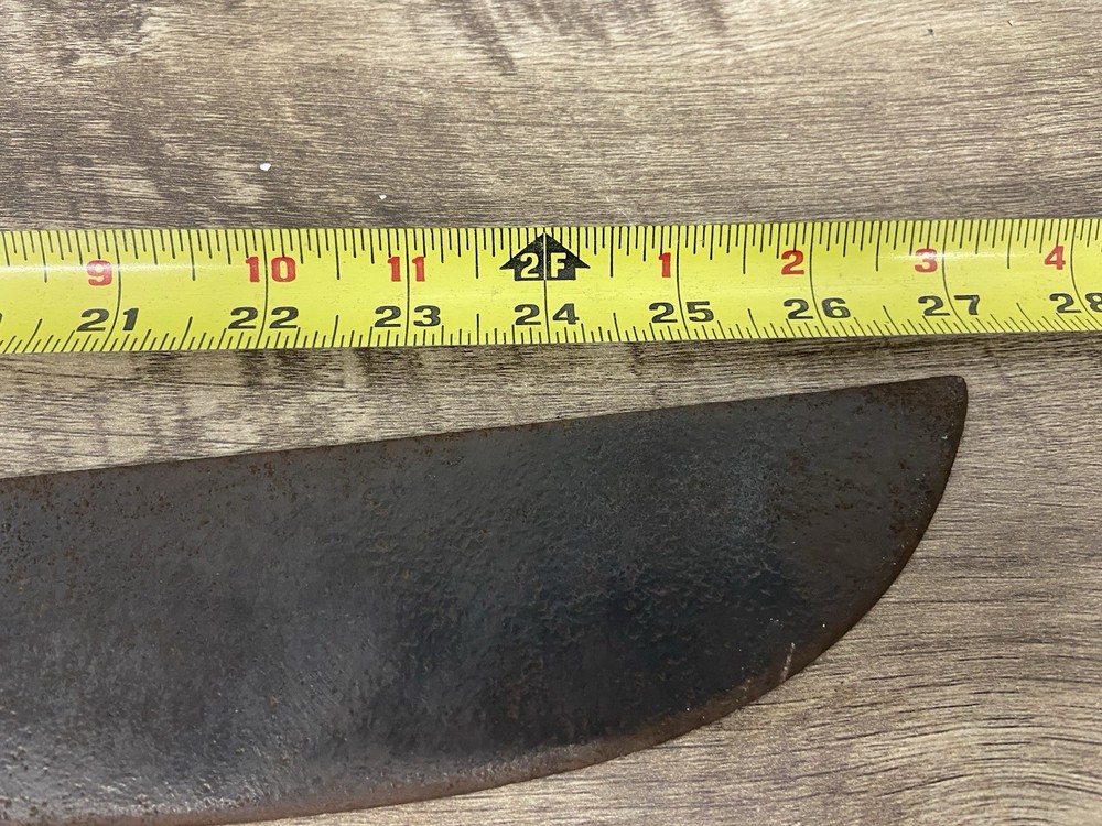 Vintage Village Blacksmith Machete 27" Blade Screws Replace In Handle