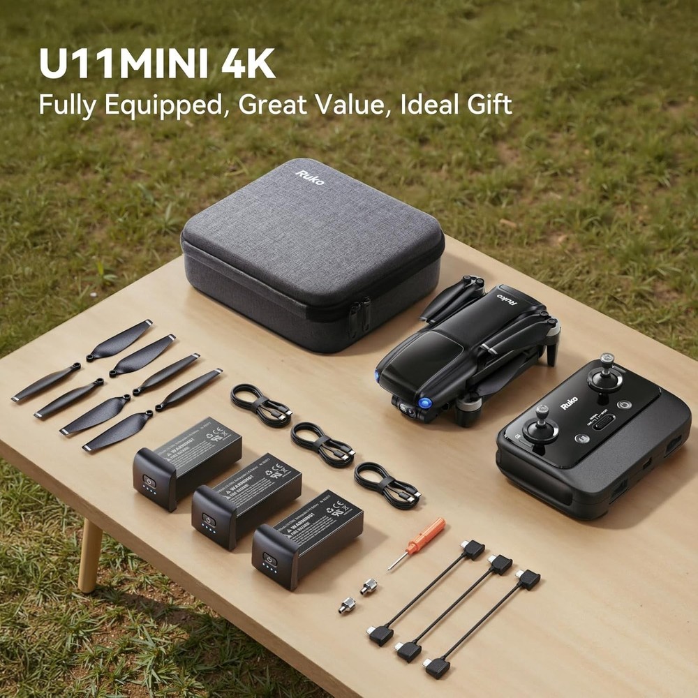 Lightweight U11MINI 4K Drone with Enhanced Safety Features & Long Flight Time