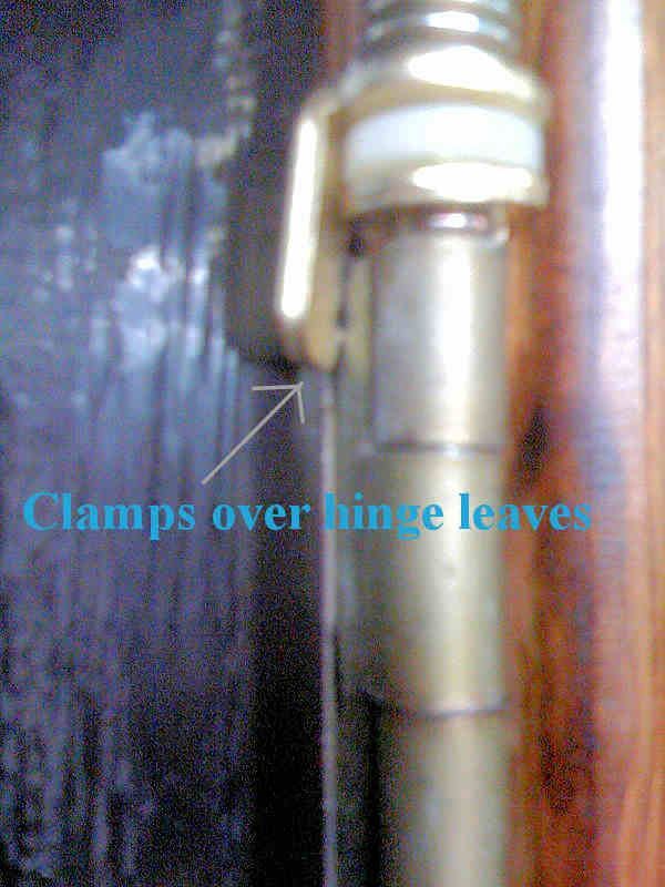 Hinge Pin Door Closer - Bright Brass L-B6000