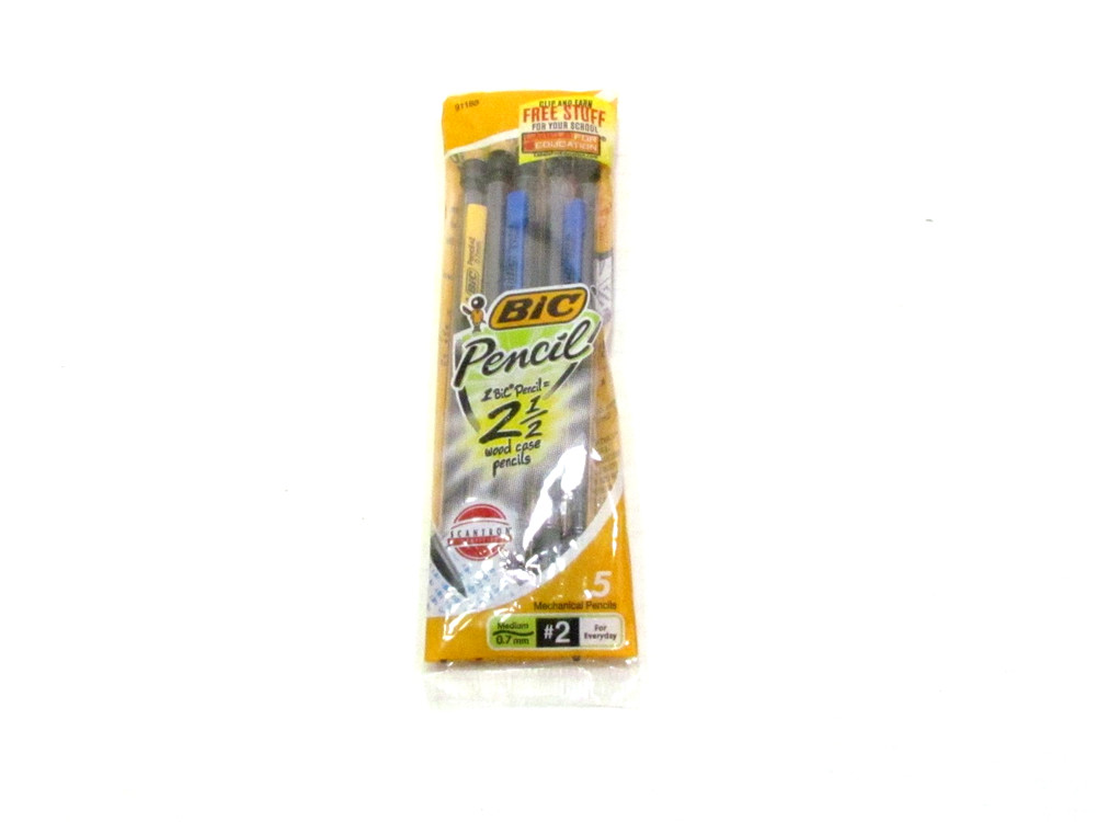Bic Mechanical Pencils #2 Lead 0.7 mm - 5 Pack