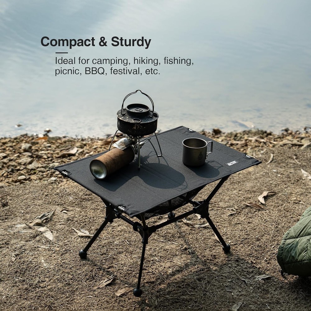 Camping Table, Lightweight Portable Folding Table with Mesh ...