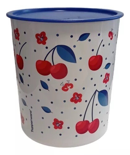 New Tupperware Beautiful One Touch Canister Size 5.5L “E” 23 cups Cherry Theme