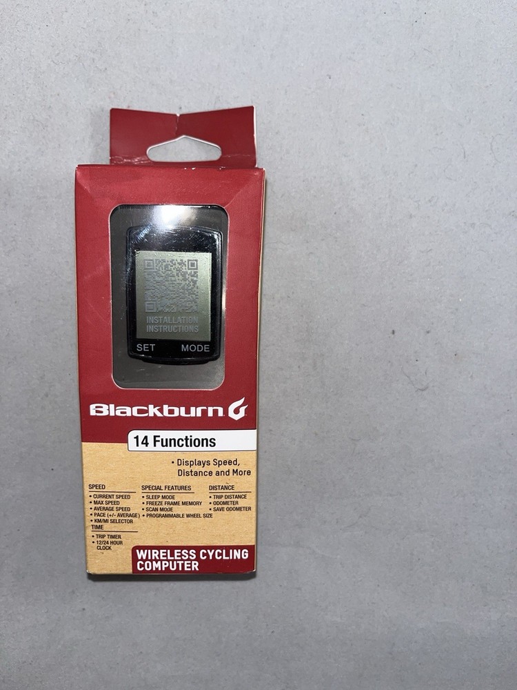 BLACKBURN 14 Function Wireless Cycling Computer Speed Distance Time 7151281