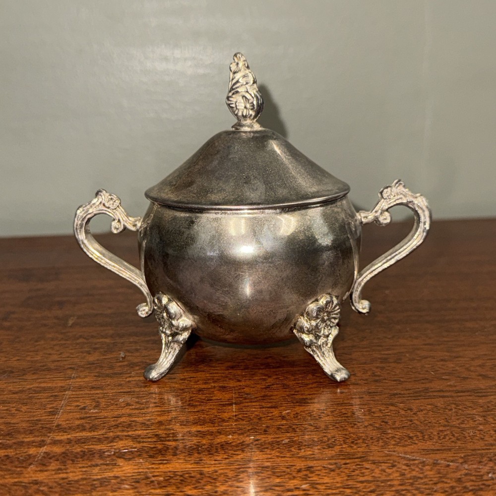 Vintage Silver Plated Sugar Bowl
