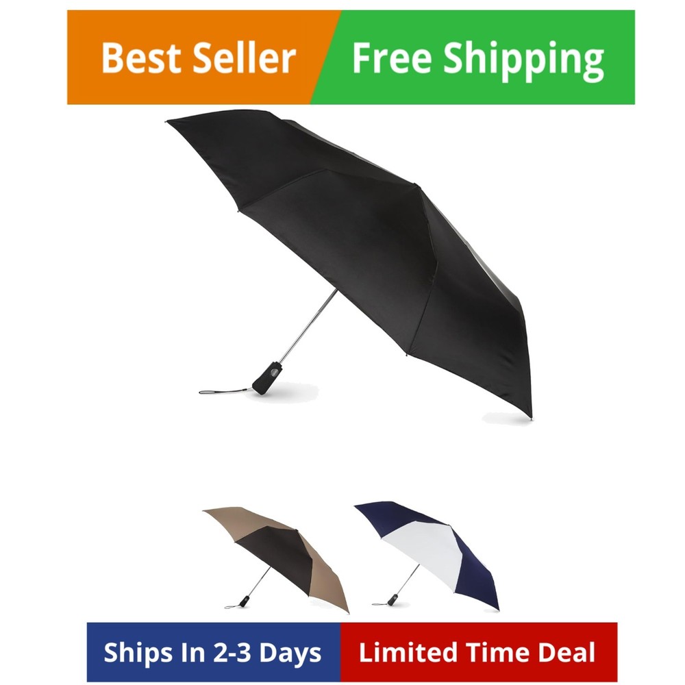 Large Compact Windproof Golf Umbrella for Rain Oversized Auto Open Close