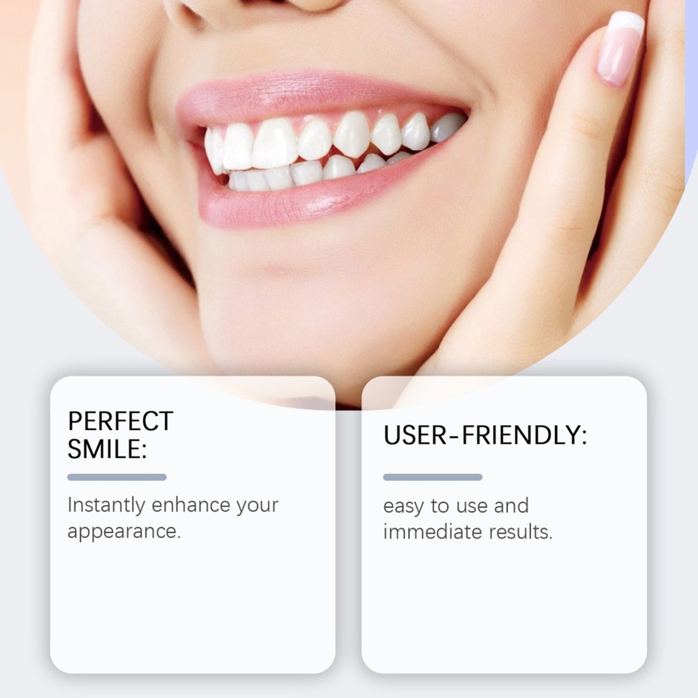 Easy Denture Top and Bottom Denture Solution Improve Smile Denture Full Set