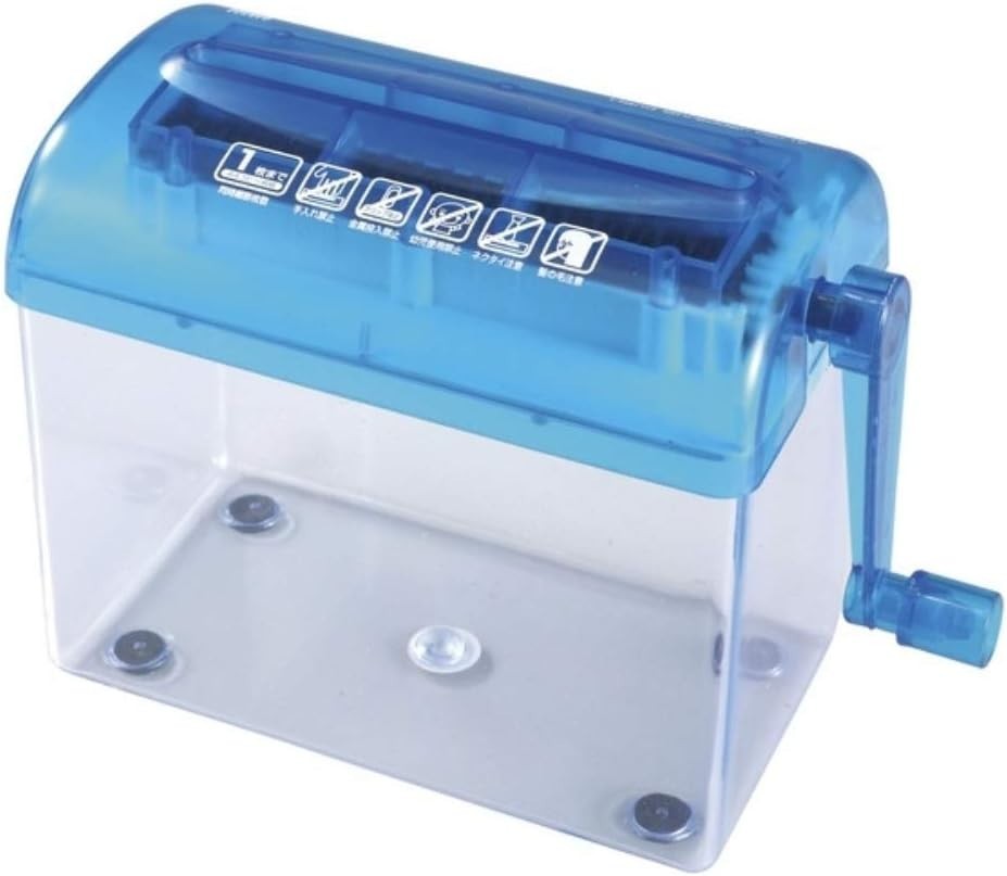 Compact Manual Hand Shredder for A4 Paper - Safe & Efficient Document Disposal