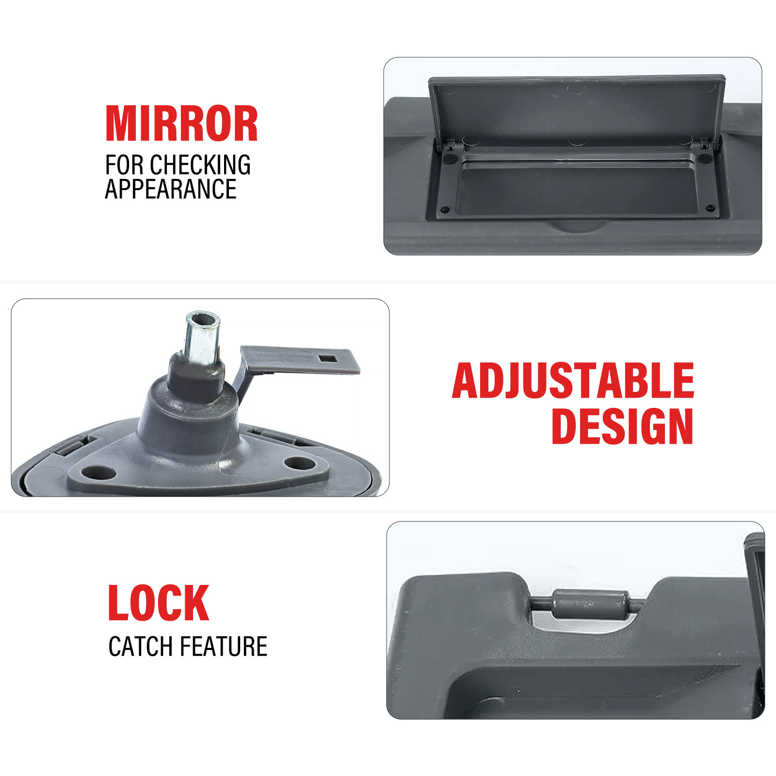 Atlas Gray 1Pair Of Sun Visor For Honda Civic 2006-2008 Shield Left & Right