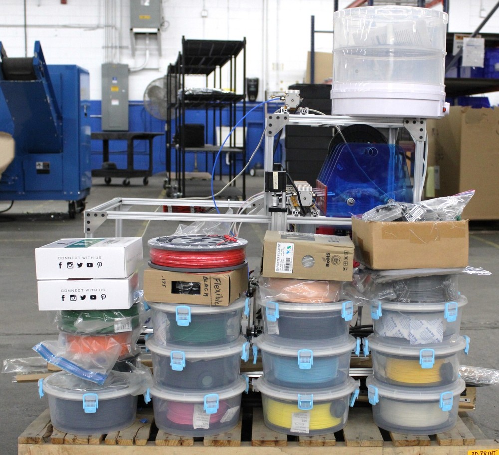 3D Printer Machine with multiple spools - See images-Needs new Heat-bed